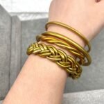 Hnadmade Soft Plastic Silicone Braided Bangles - Image 2