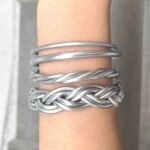 Hnadmade Soft Plastic Silicone Braided Bangles - Image 3
