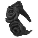 Super Quality 100% Handmade Wide Rose Flower Headband - Image 10