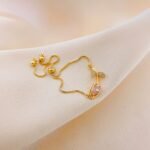 Tulip Stainless Steel Pendant Necklace and Bracelet Jewelry Accessories - Image 2