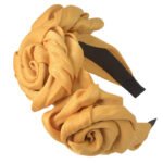 Super Quality 100% Handmade Wide Rose Flower Headband - Image 9