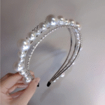 Multilayers Hair Accessories Imitation Pearl Crystal Hairbands