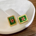 Medieval Style Exaggerated Palace Style Necklace Earrings Bracelet Jewelry Set - Image 4