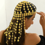 Long Coin Chains Hat Headwear Hair Accessories for Women