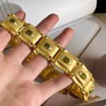 Exaggerated Cuba Alloy square Earrings Necklace - Image 3