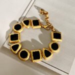 French Medieval Style Luxury Palace Style Necklace Earrings Bracelet Jewelry Set - Image 5