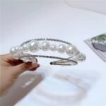 Multilayers Hair Accessories Imitation Pearl Crystal Hairbands - Image 4