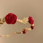 Two Colors Rose Shape Delictae Women Headband - Image 2