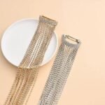 Diamond Hair Accessories Rhinestone Long Tassel Hairpin for Girl Women