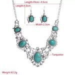 Vintage Western Necklace Earrings Set - Image 3