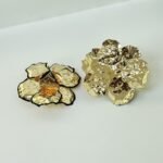 Luxury Metallic Enamel Women Ear Jewelry Metal Flower Stud Earrings - Image 2