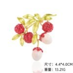 Chinese Design Sweet Lychee Fruit Brooch - Image 2