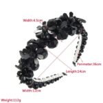 Flower Shape Beaded Winding Three-dimensional Crystal Braided Hair Accessories - Image 2