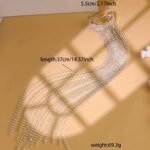 Diamond Hair Accessories Rhinestone Long Tassel Hairpin for Girl Women - Image 2