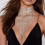 Luxury Multilayers Long Tassel Rhinestone Necklace