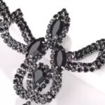 Halloween Ball Tassel Mask with Rhinestone for Anniversary - Image 2