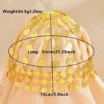 Coin Vintage Belly Dance Prom Costume Hair Chains Accessories for Women and Girl - Image 6