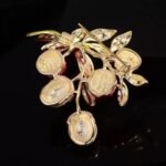 Chinese Design Sweet Lychee Fruit Brooch - Image 3