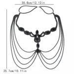 Halloween Ball Tassel Mask with Rhinestone for Anniversary - Image 3