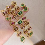 Medieval Style Exaggerated Palace Style Necklace Earrings Bracelet Jewelry Set - Image 6