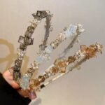 Sweet Crystal Rhinestone Retro Bright Diamond Temperament Elegant Banquet Hairband