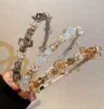 Sweet Crystal Rhinestone Retro Bright Diamond Temperament Elegant Banquet Hairband