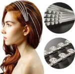 Shiny Rhinestone Headband Hair Chain Long Tassel Women Headband - Image 2