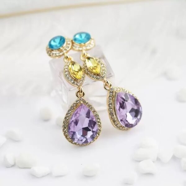 New Design Elegant Fashion Beautiful WaterDrop Crystal Earring