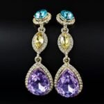 New Design Elegant Fashion Beautiful WaterDrop Crystal Earring - Image 3