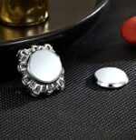 French Light Luxury Super flash Zircon Magnet Button Corsage - Image 2