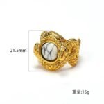 Fashion Fine Snake-shaped Stainless Steel Ring - Image 3