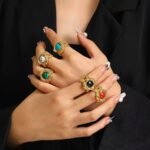 Fashion Fine Snake-shaped Stainless Steel Ring