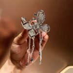 Hand Made Hair Accessories Butterfly Shape Shark Hairpin - Image 2