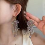 Luxury Long Tassel Flower Shape Sweet Women Earrings