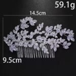 Luxury Diamond Crystal Zircon Hair Combs Bridal Jewelry Comb Wedding Accessories - Image 2