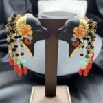 New Design Vintage Style Glass Seed BeadsTassel Clip-On Earrings - Image 2