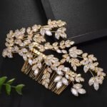 Luxury Diamond Crystal Zircon Hair Combs Bridal Jewelry Comb Wedding Accessories - Image 3