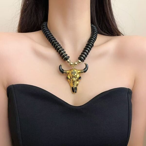Retro Style Unique Bull Necklace