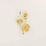 Luxury Freshwater Pearl Flower Shape Brooch - Image 5