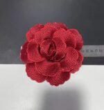 High-end Silk Diamond Plated Camellia Shape Customization Brooch or Hairpin - Image 2