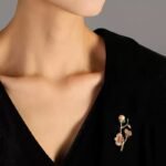 Luxury Freshwater Pearl Flower Shape Brooch - Image 7