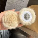 7cm Hand Made Mink Fur Flower Shape Brooch Pin - Image 3