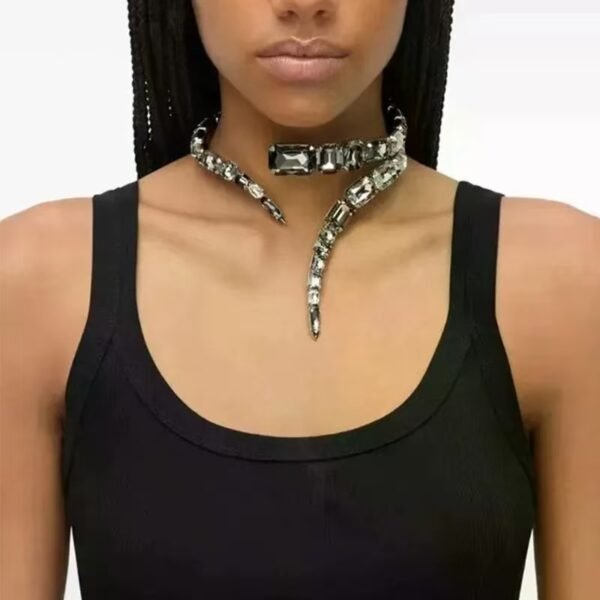 Explosive Double-layer Rhinestone Necklace for Women