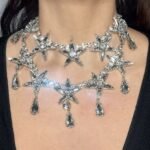 Luxury Star Shape Jewelry Wedding Necklace for Women
