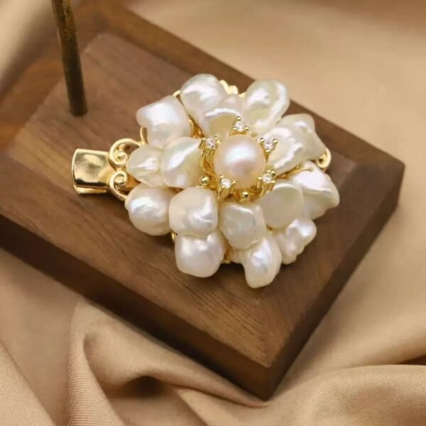 Chinese Style Luxury Pearl Flower Shape Hairpin