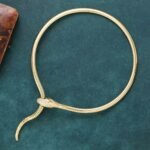 Luxury Snake Shape Rhinestone Chocker Necklace - Image 3