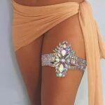 Multi-Row Colored Diamond Sexy Leg Chain