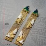 Chinese Style Luxury Women Jewelry Long Vast Land Earrings - Image 3