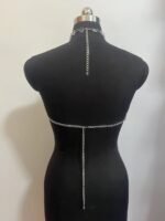 Handmade Women Tops Jewelry Sexy Crystal Rhinestone Halter Camisole Diamond Body Chain - Image 3