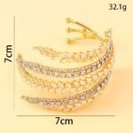 Shiny Geometric Rhinestone Bracelet - Image 2